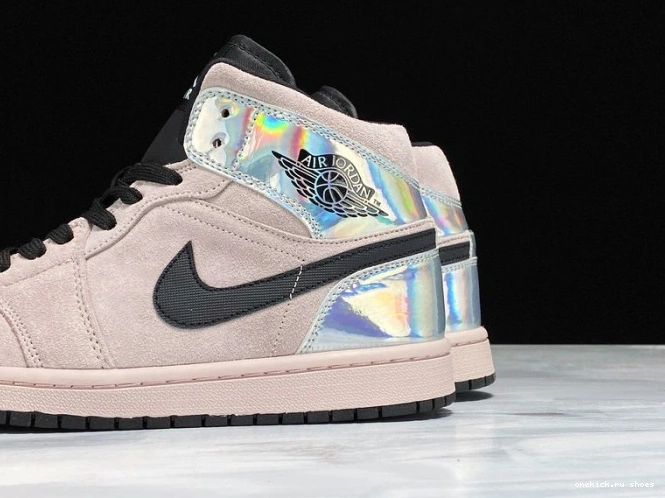 Cheap Iridescent Powder (W) BQ6472-602 Dirty Mid Air Jordan 1 0703